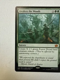 Wizards of the Coast MTG Awaken The Woods The Brothers' War 170/287 Regular NM - Image 2