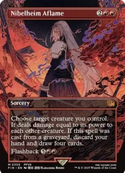 Wizards of the Coast Nibelheim Aflame Final Fantasy Foil Borderless 0339 - Image 1