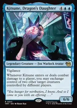 1x Kitsune, Dragon's Daughter NM Eng MTG - MTG TMNT - Image 1