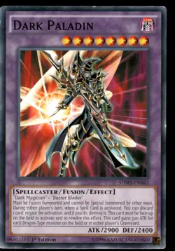 Dark Paladin SDMY-EN043 Structure Deck: Yugi Muto Yu-Gi-Oh 1st Edition LP - Image 1