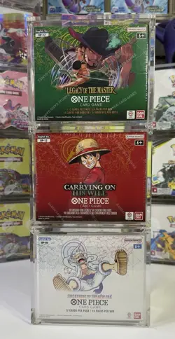 One Piece Booster Box Acrylic Case Magnetic Lid - UV resistant - US seller - Image 1