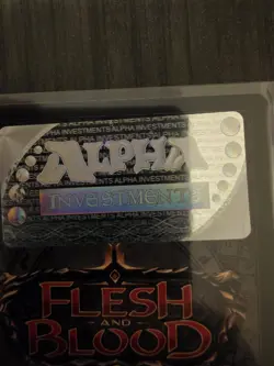 Flesh and Blood 1/1 Signed Card Alpha Investments 6.9 Anniversary Set 2022 Rudy - Image 3