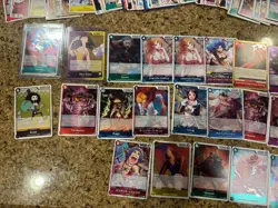 Estate Sale 450+ One Piece tcg Card Game Shiny Halo Cards English Japanese Lot - Image 2