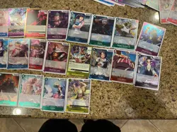Estate Sale 450+ One Piece tcg Card Game Shiny Halo Cards English Japanese Lot - Image 3