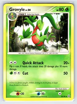 Grovyle 39/99 2009 Arceus Set Pokemon Card Nintendo Non Holo Uncommon - Vlp - Image 1