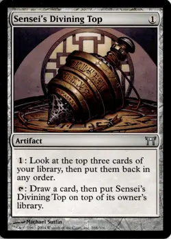 MTG Sensei's Divining Top (268) *Non-Foil* Base Champions of Kamigawa Light Play - Image 1