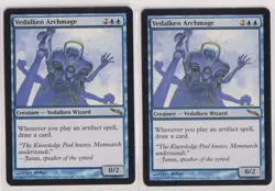 Magic: The Gathering Vedalken Archmage Mirrodin Non Foil x2 (LP) - Image 1