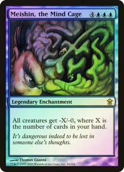 Saviors of Kamigawa MTG Foil Meishin, the Mind Cage Magic - Image 1