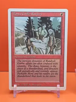 🔴(4) 1994 MAGIC The Gathering MONS S GOBLIN RAIDERS REVISED 3RD EDITION PLAYED3 - Image 3