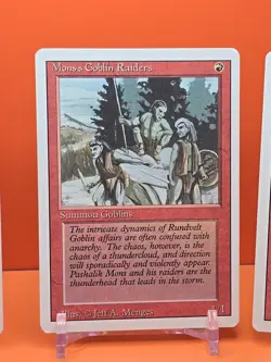 🔴(4) 1994 MAGIC The Gathering MONS S GOBLIN RAIDERS REVISED 3RD EDITION PLAYED3 - Image 4