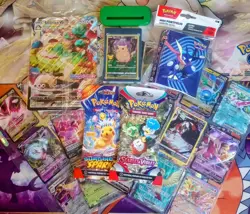 Pokemon TCG: Mixed Binder Collection Lot Full Art Promo IR Sealed Products - Image 1