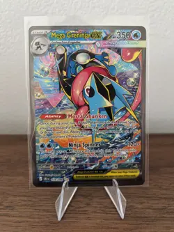 Mega Greninja ex SIR 116/086 NM Chaos Rising Special Illustration Rare Pokemon - Image 1