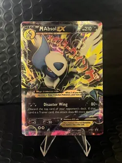 Pokemon M Absol EX XY63 Full Art Holo Promo Mega 210HP Disaster Wing English - Image 1