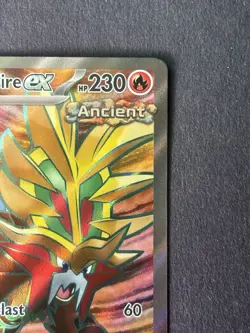 Pokemon Gouging Fire EX Temporal Forces #188/162 Ultra Rare Full Art Holo NM - Image 4