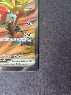 Pokemon Gouging Fire EX Temporal Forces #188/162 Ultra Rare Full Art Holo NM - Image 5