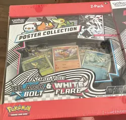 Pokemon Scarlet & Violet Black Bolt & White Flare Binder Poster Collection Box - Image 1