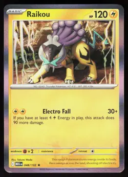 Raikou 048/132 Rare Mega Evolution Pokemon Holo Near Mint - Image 1