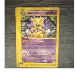 pokemon alakazam 33/165 expedition reverse holo rare 100hp english 2002 - Image 1
