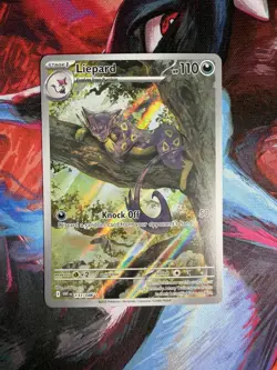 Liepard 137/086 Illustration White Flare Holo, NM-Mint Condition Pokemon Tcg - Image 1