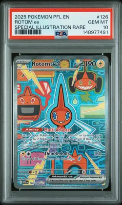 PSA 10 - Rotom Ex 126 Pokemon Pfl En-Phantasmal Flames - Image 1