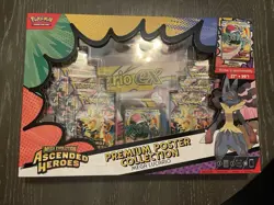 Pokemon Ascended Heroes Mega Evolution Lucario ex Premium Poster Collection - Image 1