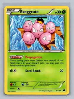 Exeggcute 4/116 Uncommon Plasma Freeze Pokemon Near Mint - Image 1