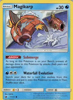 Magikarp 17/111 Common Crimson Invasion Pokemon Near Mint - Image 1