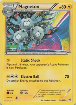 Magneton 53/162 Uncommon BREAKthrough Pokemon Near Mint - Image 1