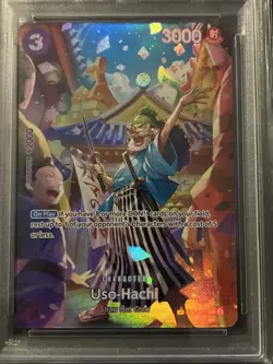 PSA 10 Uso-Hachi ST18-001 SP (OP10) Royal Blood One Piece TCG English Usopp Foil - Image 2