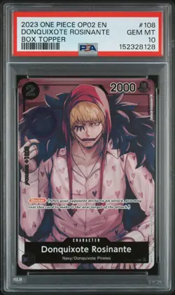 PSA GEM MT 10 - Donquixote Rosinante 108 One Piece Op02-Paramount War - Image 1
