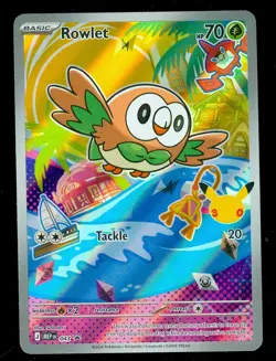 Pokemon ROWLET MEP 043 Ascended Heroes - 1st Partner FULL ART PROMO - Card A - Image 1