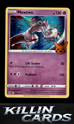 Mewtwo 056/172 Pokemon Promo Trick or Trade BOOster Bundle Card LP - Image 1