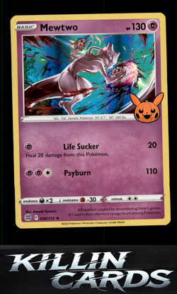 Mewtwo 056/172 Pokemon Promo Trick or Trade BOOster Bundle Card NM - Image 1