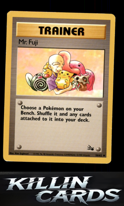 Mr. Fuji 58/62 Pokemon Uncommon Fossil Card LP - Image 1