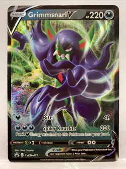 Grimmsnarl V SWSH057 - Ultra Rare Promo - SWSH Champions Path Pokemon Card MINT - Image 1