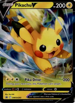 Pikachu V Promo SWSH: Sword & Shield Promo Cards SWSH285 LP - Image 1