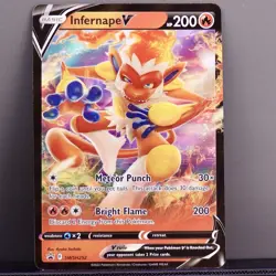 Pokemon Infernape V SWSH252 Black Star Promo Ultra Rare NM Holo Card - Image 1