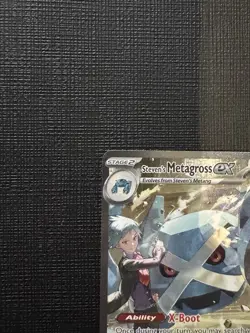 Pokemon Steven's Metagross ex Full Art Holo Rare 289/217 340 HP - Image 2