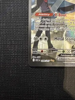 Pokemon Steven's Metagross ex Full Art Holo Rare 289/217 340 HP - Image 4