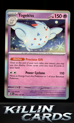 Togekiss 085/197 Rare SV03: Obsidian Flames Pokemon Card NM - Image 1