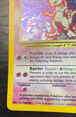 Mewtwo #010/130 Base Set 2 - Holo Rare Swirl - Pokemon TCG - Image 2