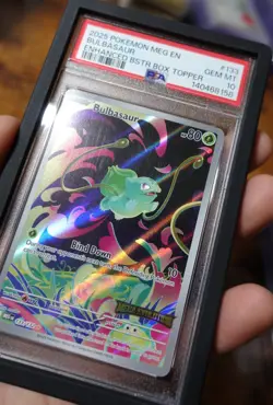 Bulbasaur 133/132 Stamped PSA 10 Enhanced BSTR Box Topper Pokemon Card Graded - Image 1