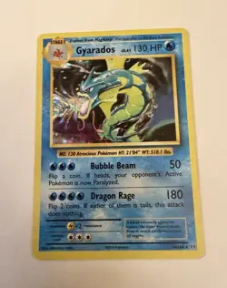 Pokemon TCG Gyarados 34/108 Evolutions Holo Rare 130 HP Stage 1 English - Image 1
