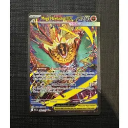 Pokemon Mega Hawlucha EX Full Art Holo Rare Card ASC 283/217 250 HP English - Image 1