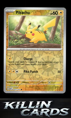Reverse Holofoil Pikachu - 025/165 025/165 Pokemon Common SV: Scarlet & Violet 1 - Image 1