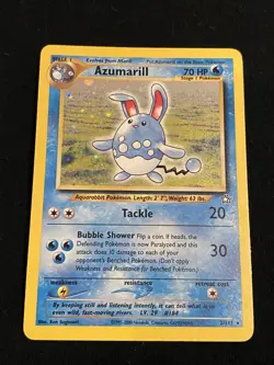 Pokemon TCG | Azumarill | 2/111 | Neo Genesis | Unlimited Ed. | Holo Rare - Image 1