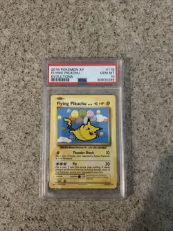 Pokemon XY Evolutions Flying Pikachu #110/108 2016, PSA 10 - Image 1
