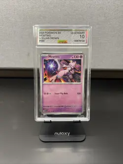 2024 POKEMON SCR EN-STELLAR CROWN #059 MEWTWO AGS LEGENDARY 10 - Image 1