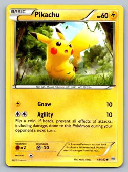 Pokemon TCG XY - BREAKthrough Pikachu 48/162 - Image 1