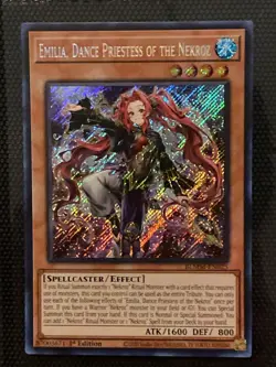 Yugioh Card TCG Emilia, Dance Priestess of the Nekroz BLMM-EN025 Secret Rare NM - Image 1